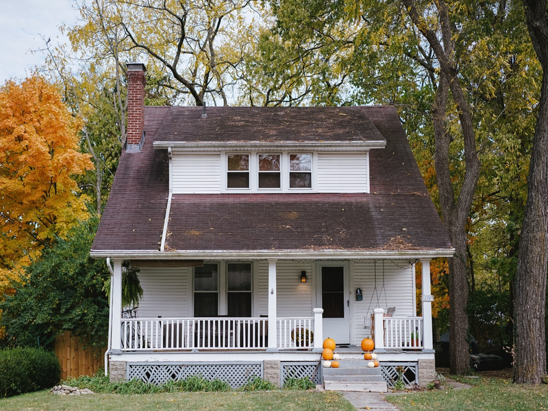 private house roofs