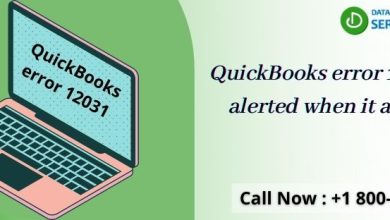 QuickBooks error 12031! Be alerted when it appears