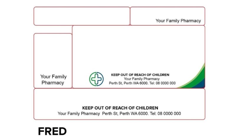 pharmacy labels stickers