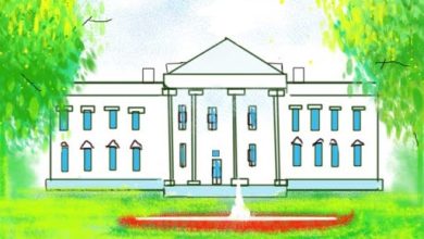 How To Draw The White House